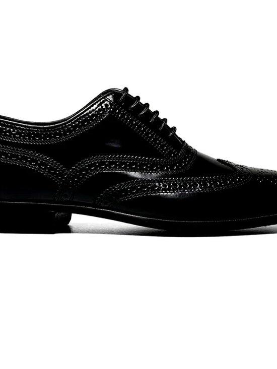 Florsheim Lexington Wingtip Oxford Black Leather Brogue Dress Shoes 9D main image 5